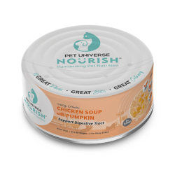 Pet Universe Nourish - 活力雞湯南瓜腸胃配方貓罐頭 - 70 克