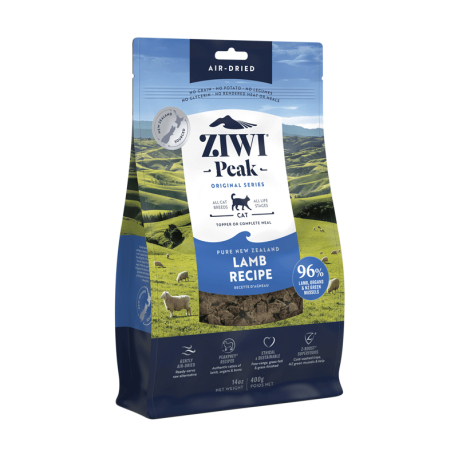 ZiwiPeak 巔峰 - 羊肉配方風乾脫水鮮肉貓糧 - 400 克 到期日：2025-09-30