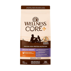 Wellness 寵物健康 - CORE+ 無穀物體重管理配方貓糧 - 4.75 磅 到期日：2025-10-01