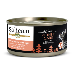 Salican - 雞肉鴨肉慕斯(腎臟護理)貓罐頭 - 80 克