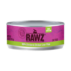 RAWZ - 96% 雞肉、雞肝全貓罐頭 - 155 克 到期日：2025-10-31
