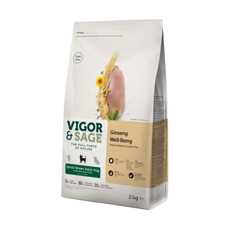 VIGOR & SAGE - 人參健體小型犬雞肉成犬糧 - 2 公斤 到期日:2025-11-03 VIGOR & SAGE - 人參健體小型犬雞肉成犬糧 - 2 公斤 到期日:2025-11-03
