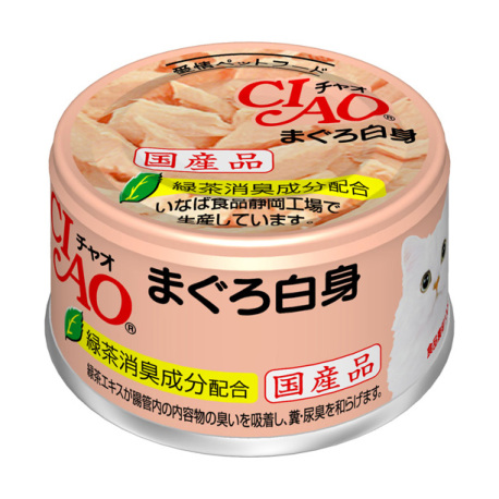 CIAO - 白身吞拿魚貓罐頭 - 85 克 Expiry Date: 2025-11-03