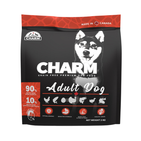 CHARM - 無穀物成犬配方乾糧 - 2 公斤 到期日：2025-11-30