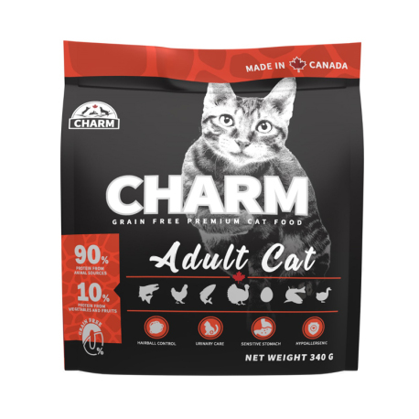 CHARM - 無穀物成貓配方乾糧 - 340 克 到期日：2025-11-30