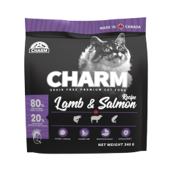 CHARM - 無穀物羊肉三文魚配方貓糧 - 340 克 到期日：2025-11-30