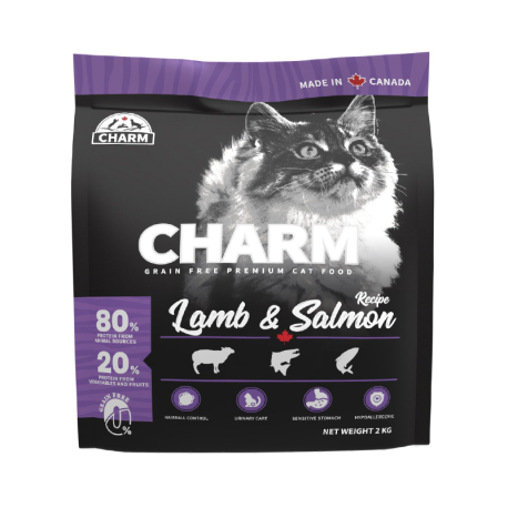 CHARM - 無穀物羊肉三文魚配方貓糧 - 2 公斤 到期日：2025-11-30