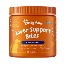 Zesty Paws - Liver Support Bites 肝臟護理咀嚼軟粒 - 雞肉味(犬用) 到期日：2025-11-30