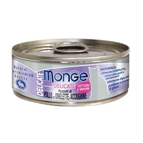 Monge 鮮味雞肉系列 - 雞肉鯷魚奄列 - 80 克 到期日：2026-01-10