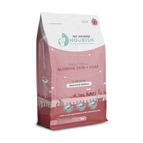 Pet Universe Nourish - 新鮮三文魚皮膚配方貓糧 - 1 公斤 到期日：2026-01-22