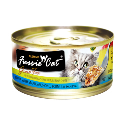 Fussie Cat - 極品吞拿魚+小鳀魚肉汁主食罐 - 80 克 到期日：2026-01-28