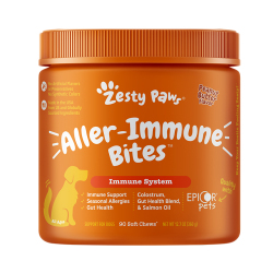Zesty Paws - Aller-Immune Bites 抗敏免疫咀嚼軟粒 - 花生醬味(犬用) - 90 粒 到期日：2026-01-31