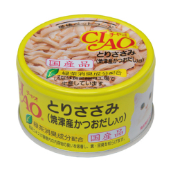 CIAO - 雞肉(燒津產之鰹魚湯味)貓罐頭 - 85 克 到期日：2026-02-16