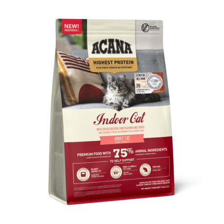 ACANA 愛肯拿 - 高蛋白室內貓糧 - 1.8 公斤 到期日：2026-02-27