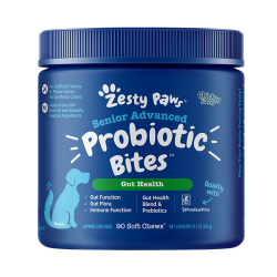 Zesty Paws - Senior Advanced Probiotic Bites 年長配方益生菌咀嚼軟粒 - 雞肉味(犬用) 到期日：2026-02-28