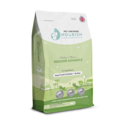 Pet Universe Nourish - 鮮雞肉火雞室內貓配方貓糧 - 1 公斤 到期日：2026-03-28