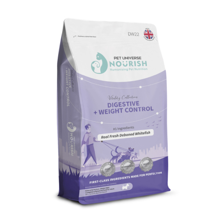 Pet Universe Nourish - 新鮮白身魚腸胃配方狗糧 - 1.5 公斤 到期日：2026-03-28