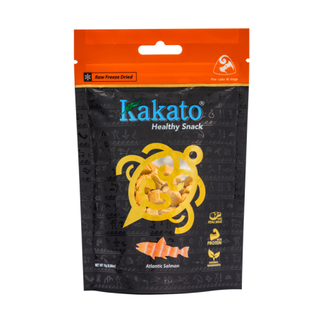 Kakato 卡格 - 凍乾純肉小食三文魚 - 15 克 到期日：2026-04-01