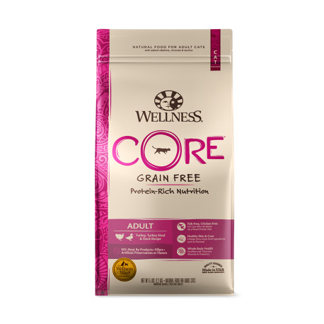 Wellness 寵物健康 - CORE 無穀物火雞拼鴨肉配方 - 5 磅 到期日：2026-03-21