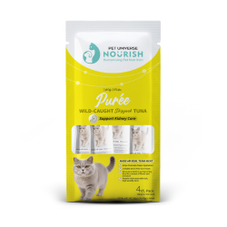 Pet Universe Nourish - 野生吞拿魚貓條(腎臟配方) - 4 x 14 克 到期日：2026-04-17