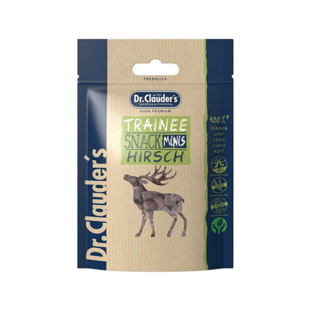 Dr. Clauder's - 95% 鹿肉粒(大粒)貓狗小食 - 80 克 到期日：2026-04-22