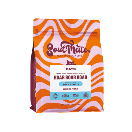 SoulMate - 南太平洋海鮮凍乾貓糧 - 400 克 到期日：2026-05-14
