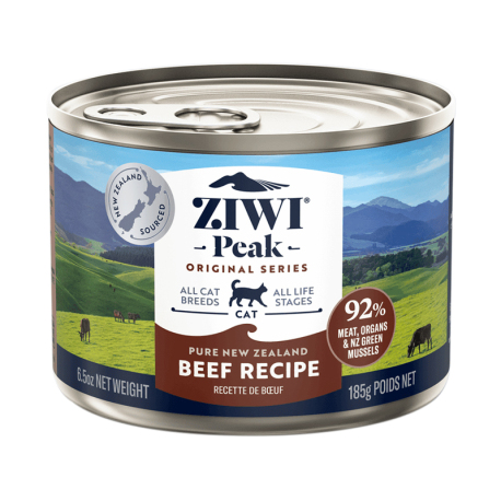 ZiwiPeak 巔峰 - 牛肉配方貓罐頭 - 185 克 到期日：2026-06-15
