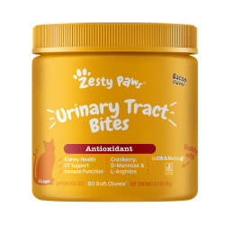 Zesty Paws - Urinary Extract Bites 泌尿護理咀嚼軟粒 - 煙肉味(貓用) 到期日：2026-06-30