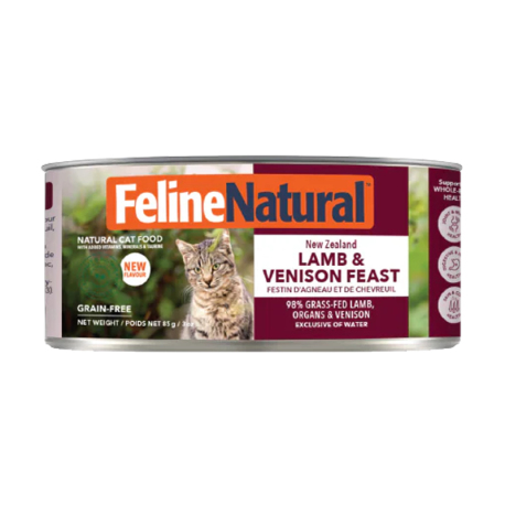 K9 Natural - F9 Feline Natural 羊肉鹿肉貓罐頭 - 85 克