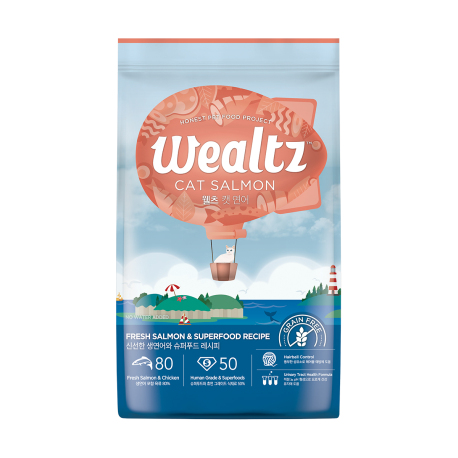 Wealtz 維爾滋 - 全貓三文魚、超級食物配方 - 6 公斤 到期日：2026-08-16