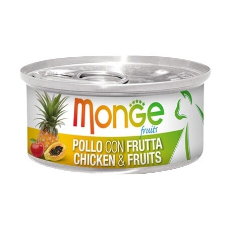 Monge - MORSELS CHICKEN & FRUITS - 80g Expiry Date: 2026-08-23