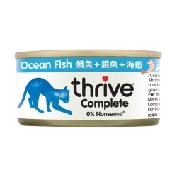 Thrive 脆樂芙 - 整全三鮮貓罐頭 (鯖魚+銀魚+海蝦) - 75 克 到期日：2026-09-13