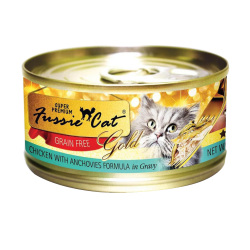 Fussie Cat - 金鑽系列雞肉+鯷魚純天然貓罐頭 - 80 克 到期日：2026-09-28