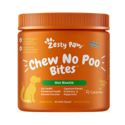 Zesty Paws - Chew No Poo Bites 防吃便便咀嚼軟粒 - 雞肉味(犬用) 到期日：2026-09-30