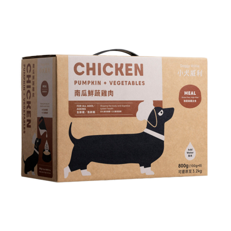 小犬威利 - MEAL 均衡主食系列無麩南瓜鮮蔬雞肉熟食凍乾 - 800 克 到期日：2026-10-06