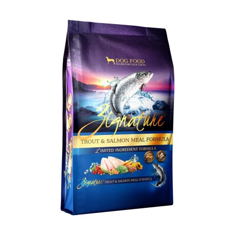 Zignature 超越 - 全犬無穀物鱒魚及三文魚配方 - 12.5 磅 到期日：2026-10-16