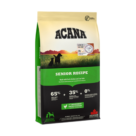 ACANA 愛肯拿 - 傳承無穀物高齡犬糧 - 11.4 公斤 到期日：2026-10-17