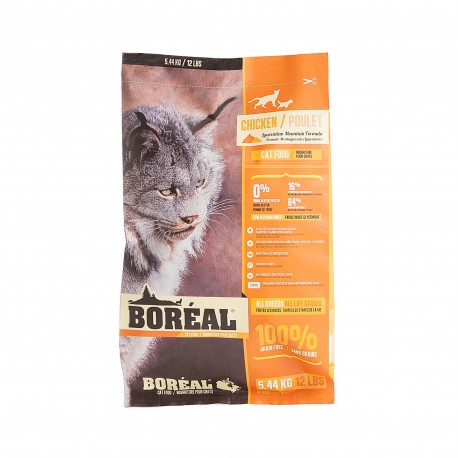 Boreal - 無穀物全貓雞鮮肉配方 - 12 磅 Boreal - 無穀物全貓雞鮮肉配方 - 12 磅