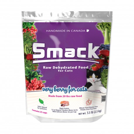 Smack - 有機雞鮮肉、三文魚脫水貓糧 - 2.5 公斤 Smack - 有機雞鮮肉、三文魚脫水貓糧 - 2.5 公斤